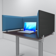 Desktop acoustic screen for office desks and call centers Desktop Acoustic Screen Color U-Type