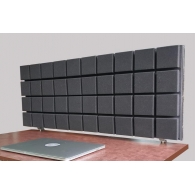 Acoustic screen for office tables of call centers desktop Ecosound table 1000x400