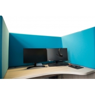 Acoustic screen for office tables Ecosound Quadro Screen Multicolor 100x50 cm 50mm