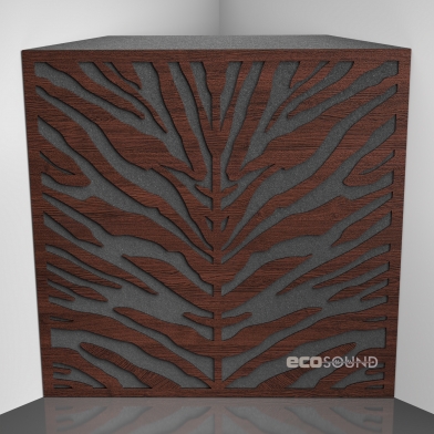 Купить bass trap ecosound zebra apple-locarno 50 x 50 cm 100 mm brown по низкой цене