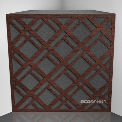 Купить bass trap ecosound grille apple-locarno 50 x 50 cm 100 mm brown по низкой цене