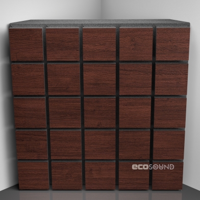 Купить bass trap ecosound tetras wood apple-locarno 50 x 50 cm 100 mm brown по низкой цене