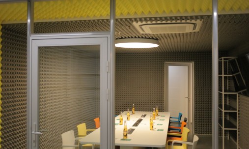 Application Example  Acoustic panel Ecosound Cinema Acoustic yellow 50x50 cm 