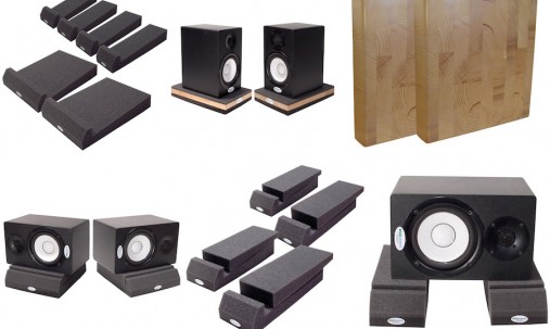 Application Example  Stands for acoustic equipment Ecosound Professional Wood 112x50cm color light oak