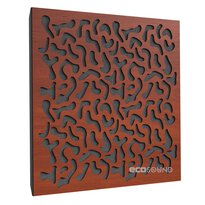 Acoustic panel Ecosound Boomerang Apple-Locarno 50 x 50 cm 33 mm brown