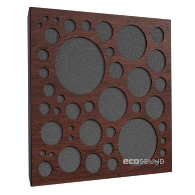 Купить acoustic panel ecosound ecobubble cream 50x50 cm 53mm color light oak по низкой цене