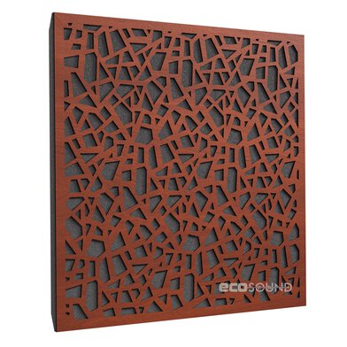 Купить acoustic panel ecosound ecoart apple-locarno 50 x 50 cm 33 mm brown по низкой цене