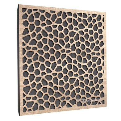 Купить acoustic panel ecosound econet cream 50x50 cm 53mm color light oak по низкой цене