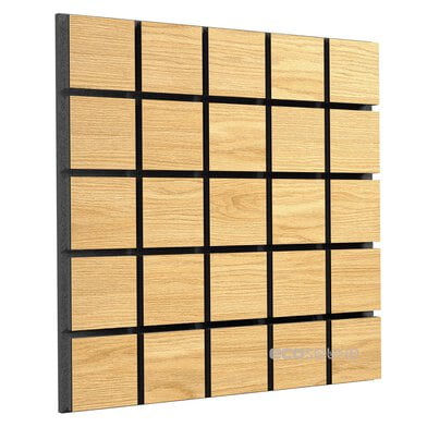 Купить acoustic panel ecosound tetras wood apple-locarno 50 x 50 cm 33 mm brown по низкой цене