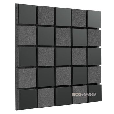 Купить acoustic panel ecosound tetras acoustic wood apple-locarno 50 x 50 cm 53 mm brown по низкой цене