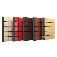 Acoustic panel Ecosound Tetras Wood Apple-Locarno 50 x 50 cm 53 mm brown