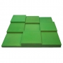 Купить acoustic foam panel ecosound pattern velvet 60mm, 60x60cm color green по низкой цене