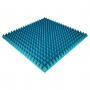 Купить acoustic foam panel ecosound pyramid color 70 mm thick, 100x100 cm, blue по низкой цене