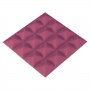 Купить acoustic foam panel ecosound pyramid color 15 mm thick, 20x20 cm, pink по низкой цене