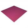 Купить acoustic foam panel ecosound pyramid color 20 mm thick, size 100x100 cm, pink по низкой цене