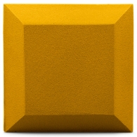 Velvet acoustic panel made of acoustic foam Ecosound Velvet Gold 25x25cm 50mm Golden color