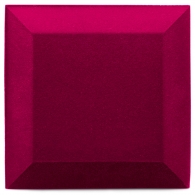 Velvet acoustic panel made of acoustic foam Ecosound Velvet Pink 25x25cm 50mm 