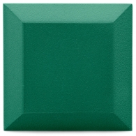 Velvet acoustic panel made of acoustic foam Ecosound Velvet Kelly green 25x25cm 50mm