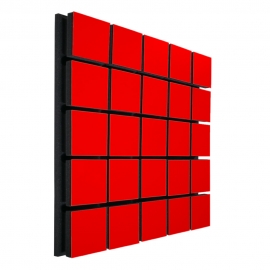 Acoustic panel Ecosound Tetras Wood Red 50x50cm 53mm 