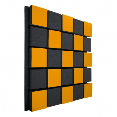 Acoustic panel Ecosound Tetras Acoustic Wood Orange 50x50cm 53mm 