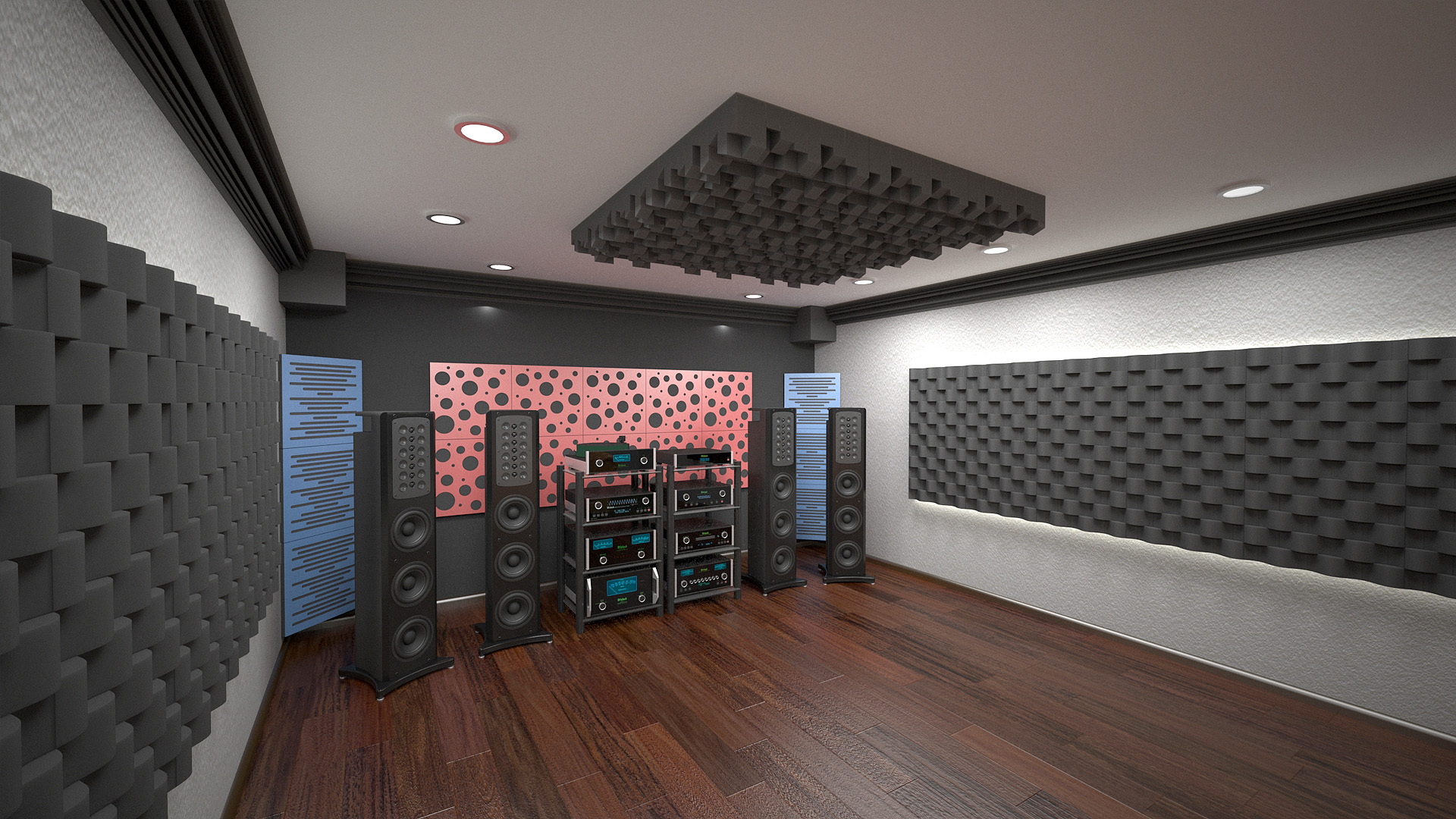 Microphone Isolation Shield Ecosound XL 100x85 cm color black