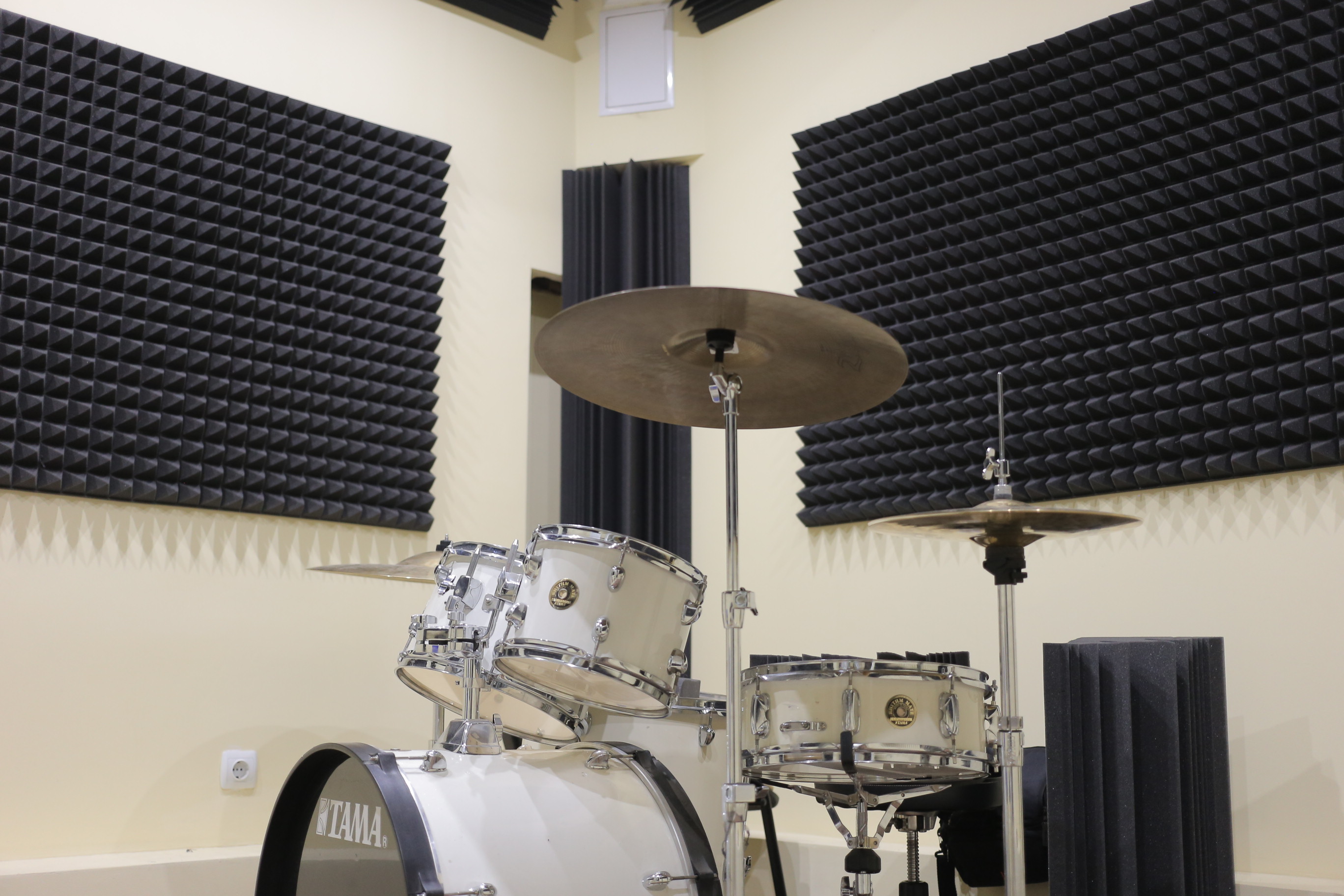 Acoustic foam panel Ecosound pyramid 90mm Mini, 0.5x0.5m black graphite