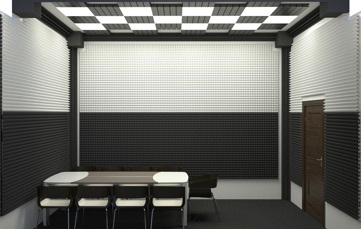 Acoustic foam panel Ecosound Pyramid Gain Green 70 mm 45x45cm