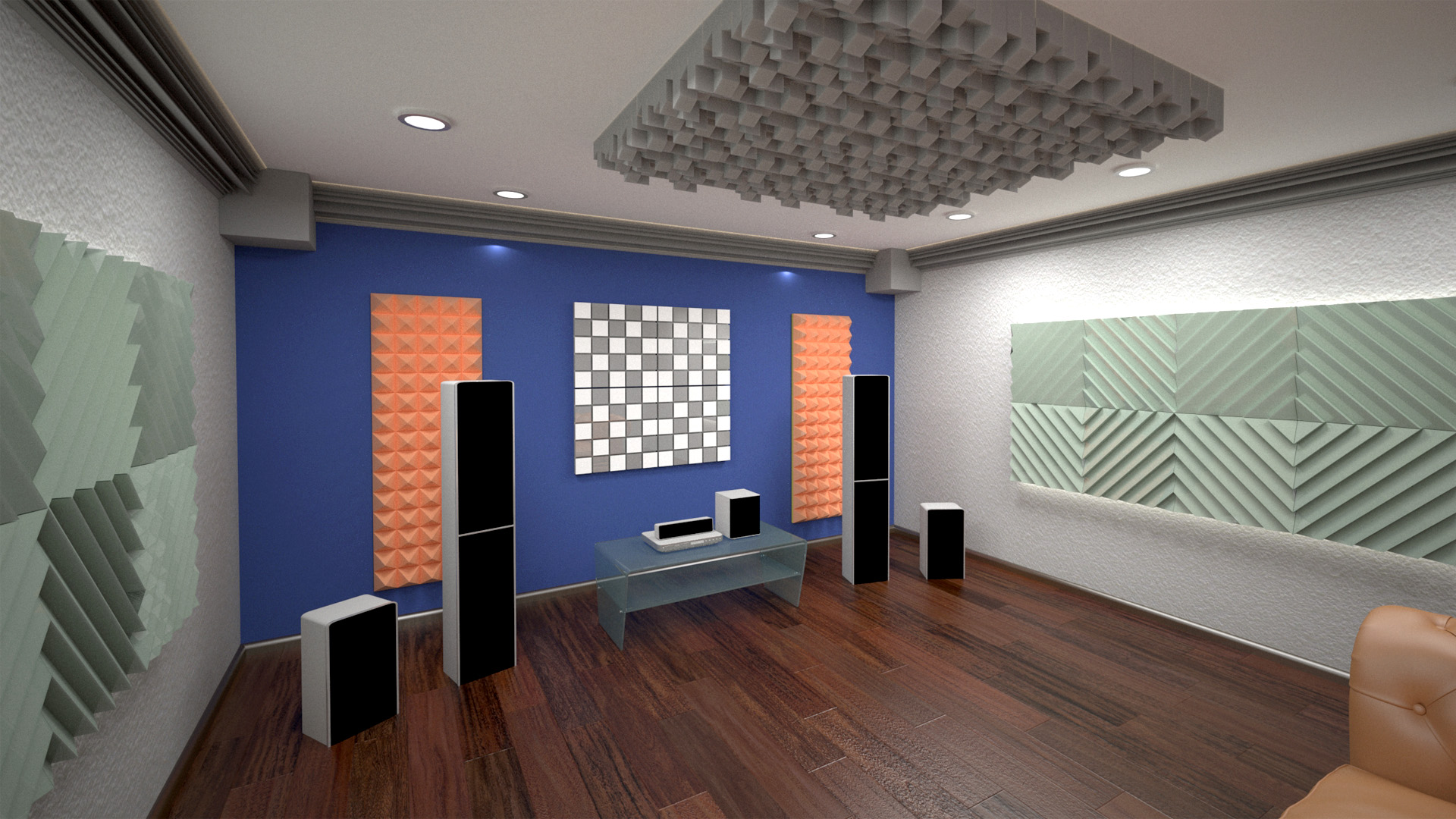 Acoustic panel Ecosound Cinema Acoustic green 50x50 cm 