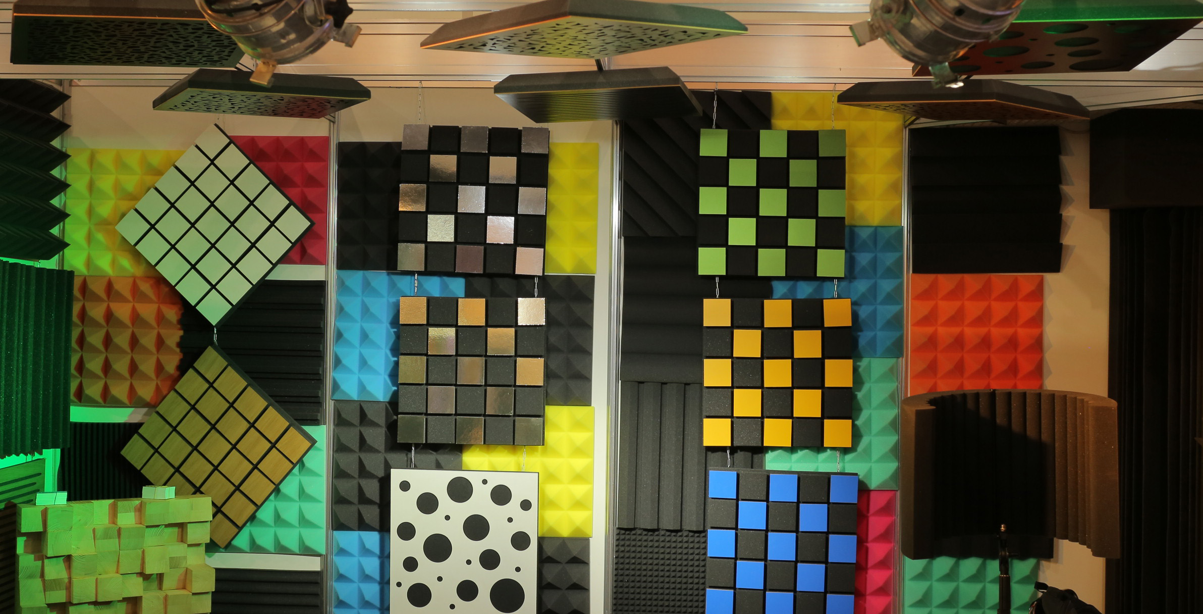 Acoustic diffuser diffuser Ecosound PINDIFF CRATER White 53mm 50x50 cm